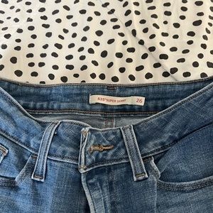 Levis 535 super skinny jeans